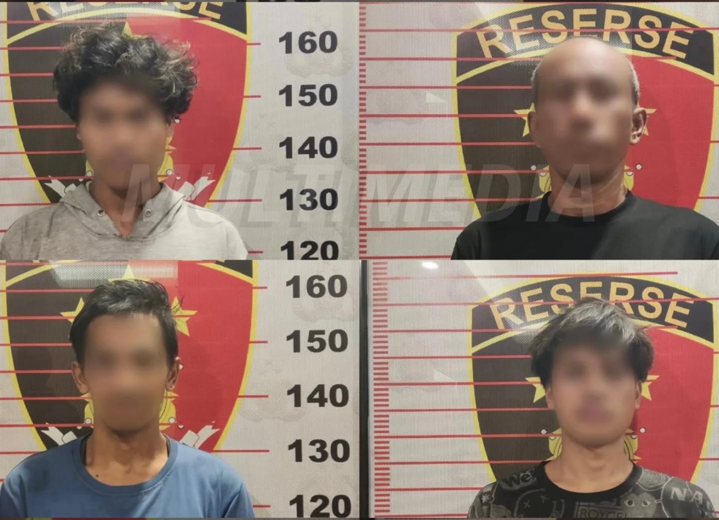 Tersangka yang berhasil diamankan