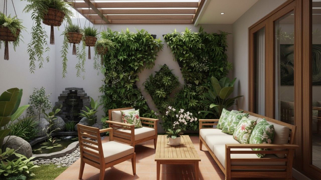 Teras Hijau Vertikal dan Modular, Inspirasi Hunian Tropis Masa Depan
