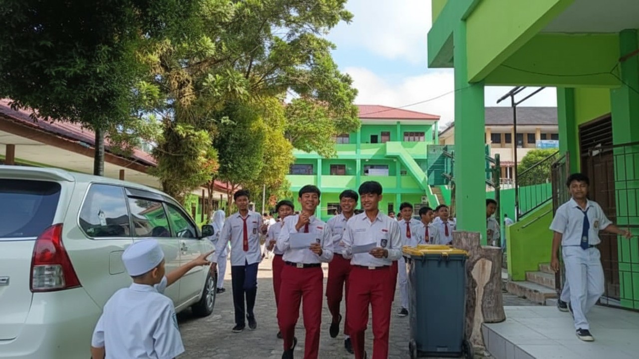 Suasana Bandara SAMS Sepinggan Balikpapan jelang libur sekolah Nataru, penumpang mulai padat dan penuh cerita perjalanan.