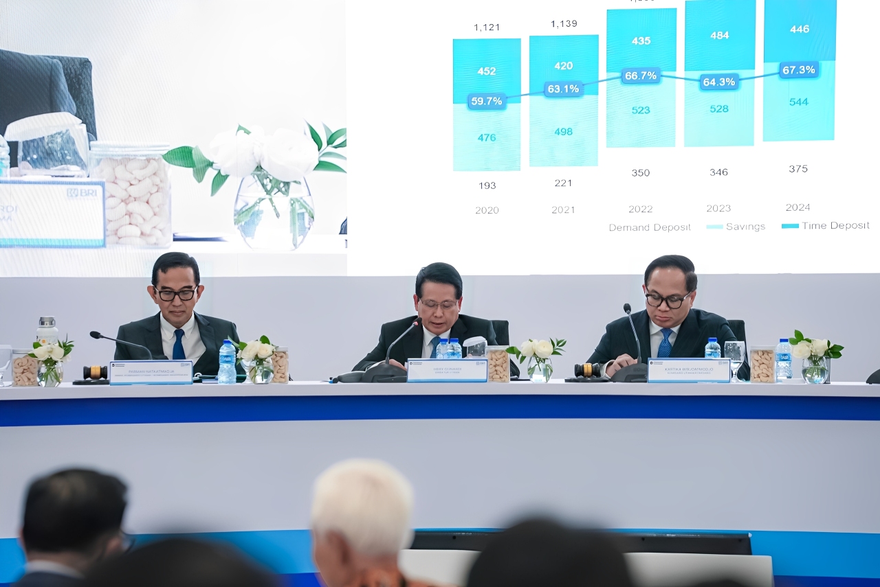 Direktur Utama Hery Gunardi (tengah).