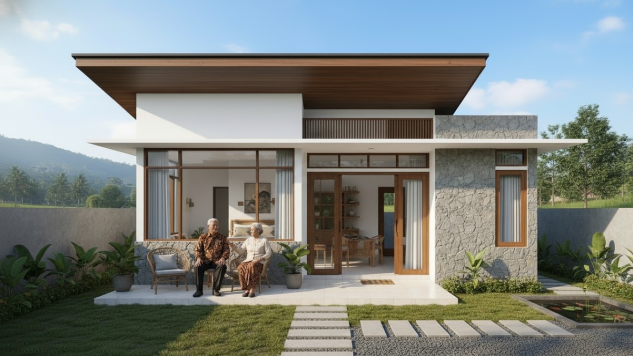 Hunian Datar yang Aman, Rumah Minimalis Lansia