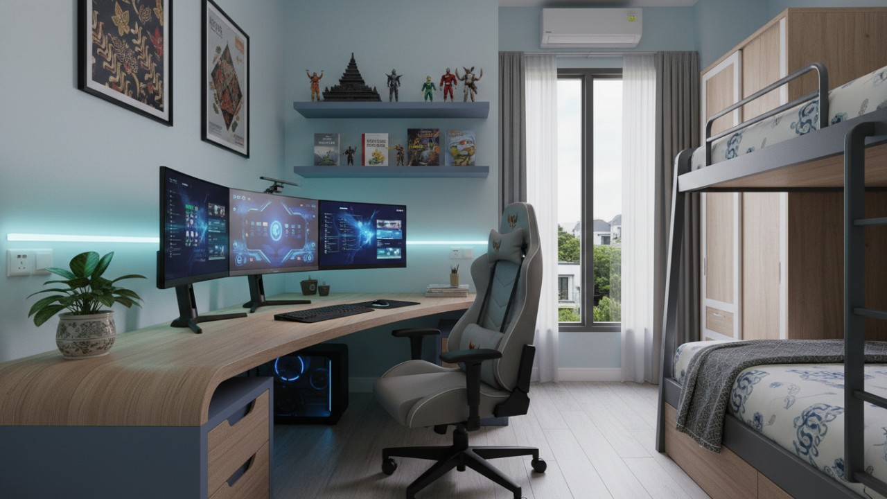 Desain Kamar Gaming Remaja di 2026 Lebih Seimbang