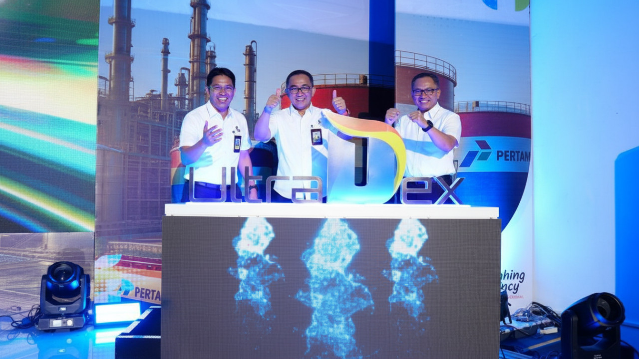 Peluncuran UltraDex di Gedung Ex Bioskop Banua Patra Balikpapan, simbol komitmen BBM diesel bersih berstandar Euro V.