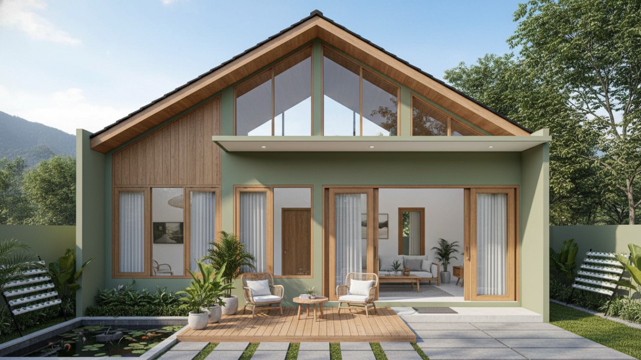 Desain Rumah Minimalis Hijau, Solusi Pensiun Hemat Energi