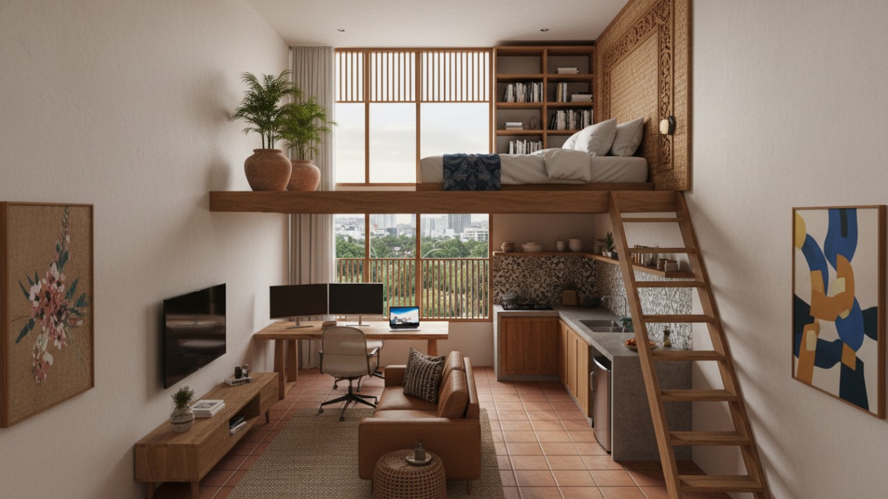 Desain Mezzanine Minimalis yang Membuat Rumah Kecil Terasa Manusiawi