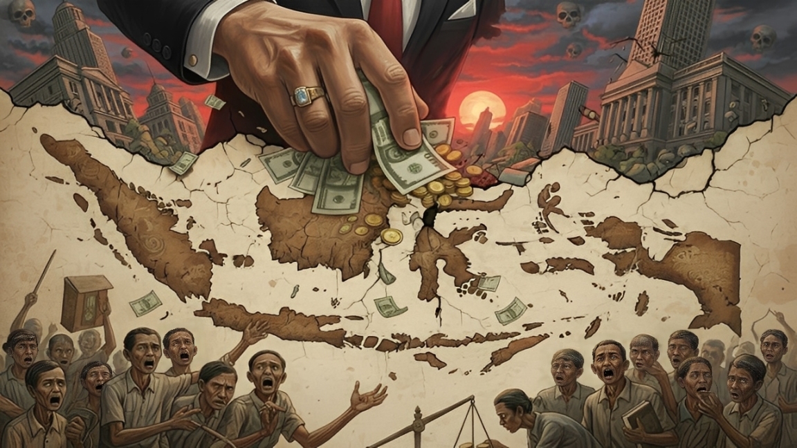 Ilustrasi korupsi.