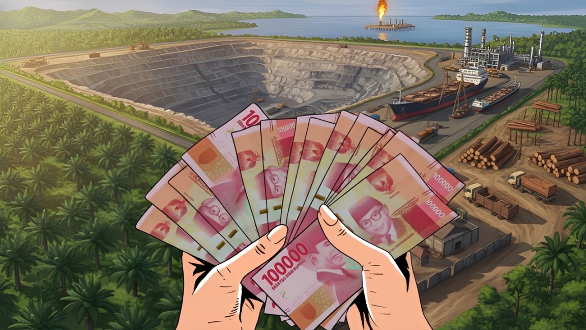 Ilustrasi penetapan UMP Kalimantan Timur 2026 sebagai dasar penentuan UMK, UMSP, dan UMSK.
