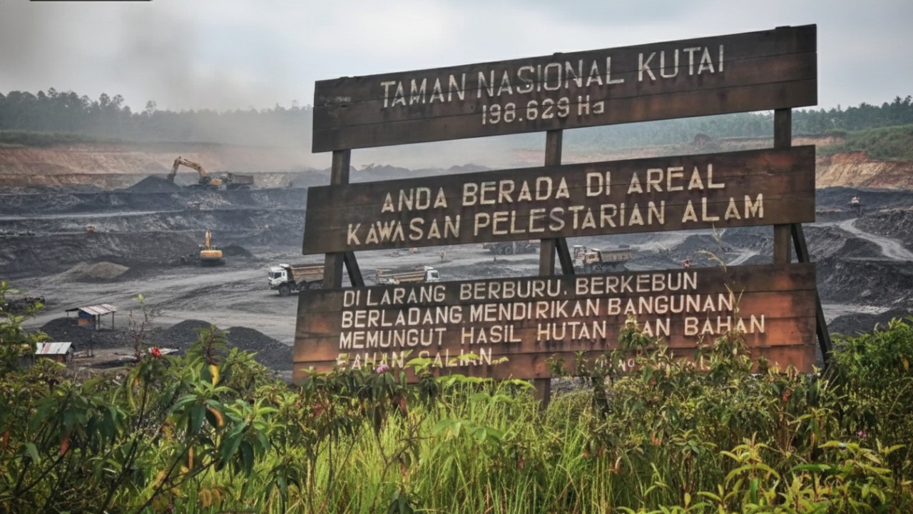 Ilustrasi, Tambang Ilegal di Taman Nasional Kutai