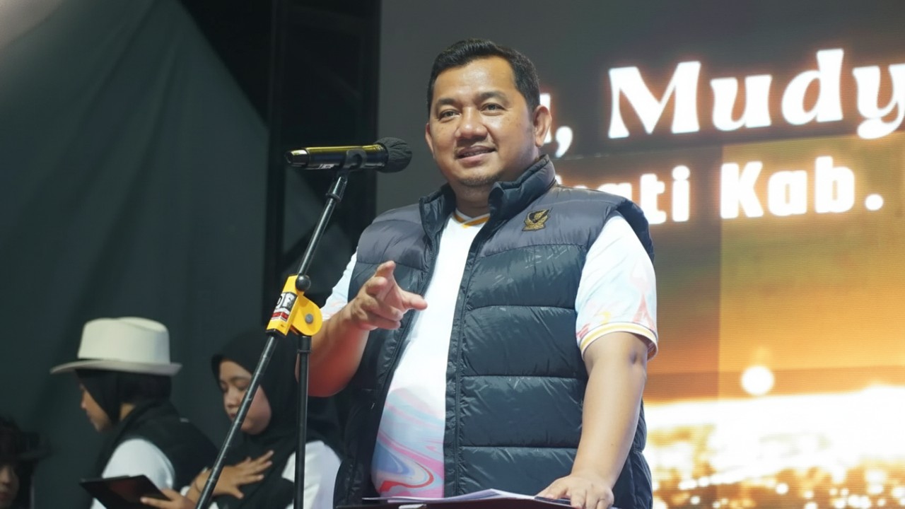 Bupati PPU, Mudyat Noor saat membuka kegiatan Gebyar Gerbang Nusantara untuk UMKM.