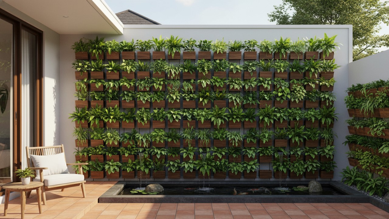Kebun Vertikal dan Rumah Minimalis, Perpaduan Efisien di Lahan Terbatas
