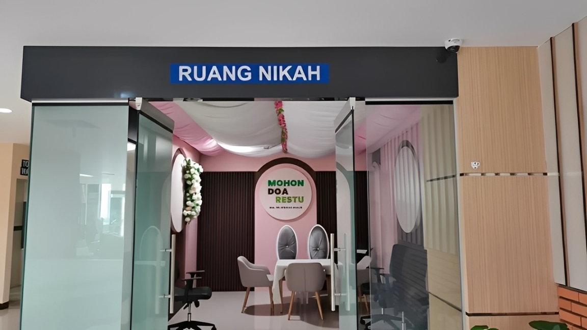 Ruang nikah di Mal Pelayanan Publik (MPP) Samarinda.