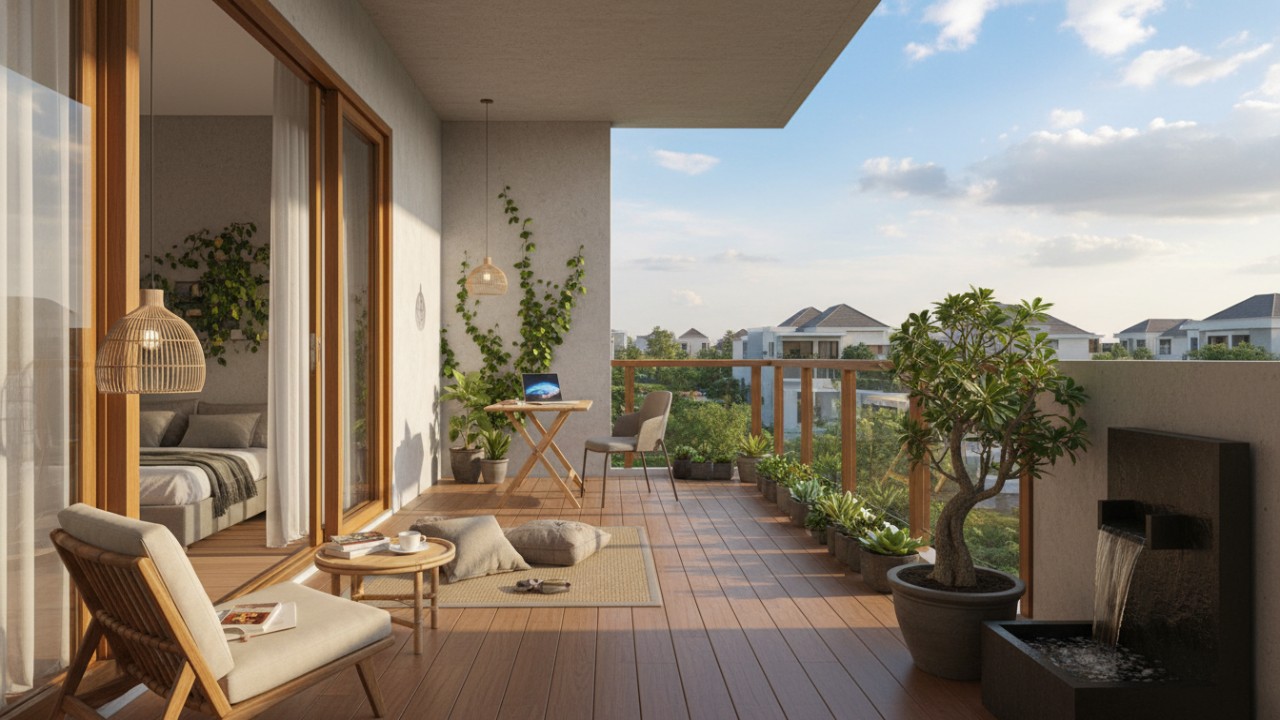 Balkon Rumah Minimalis 2026 Tak Lagi Sekadar Ruang Tambahan untuk Jemuran Baju