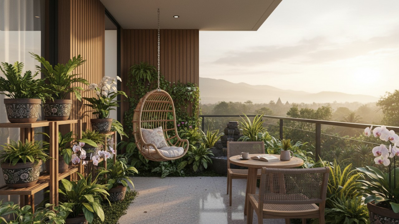 Rumah Minimalis 2026 Menguatkan Balkon sebagai Ruang Hijau Fungsional
