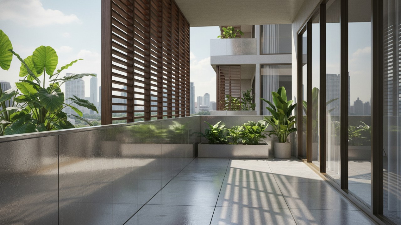 Rumah Minimalis Lantai Dua Makin Nyaman dengan Balkon Hemat Energi