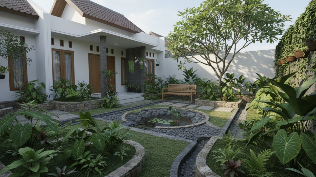 Kebun Adaptif untuk Rumah Tropis, Fungsional dan Tetap Minimalis