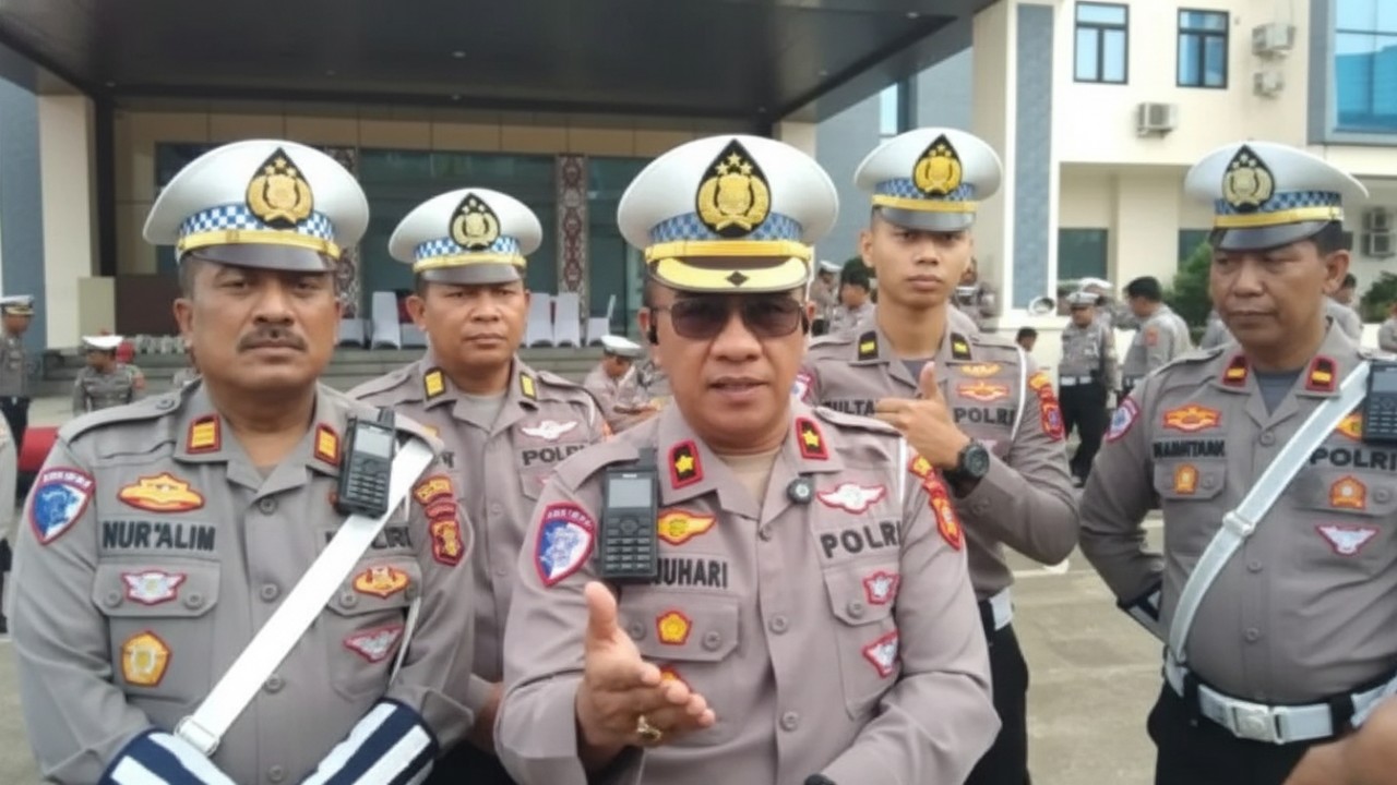 Apel kesiapsiagaan Satlantas Polresta Balikpapan jelang puncak arus libur Nataru, fokus kelancaran lalu lintas kota.