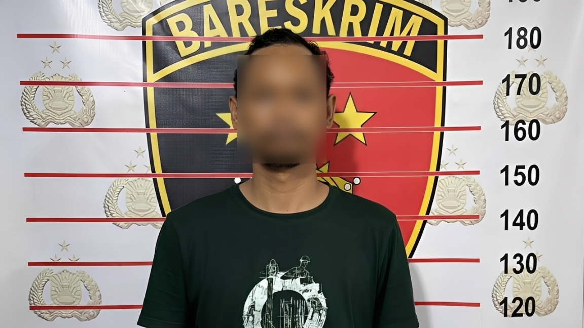Tersangka kasus pencurian yang diamankan Polsek Samarinda Ulu.