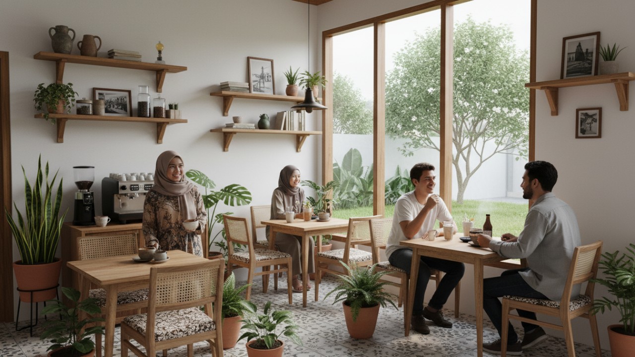 Sudut Rumah Disulap Jadi Kafe