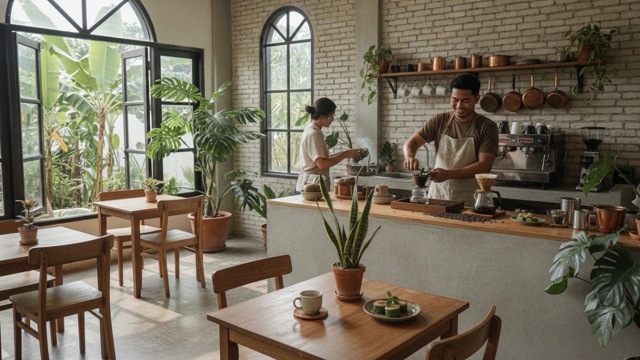 Kafe Rumahan Minimalis