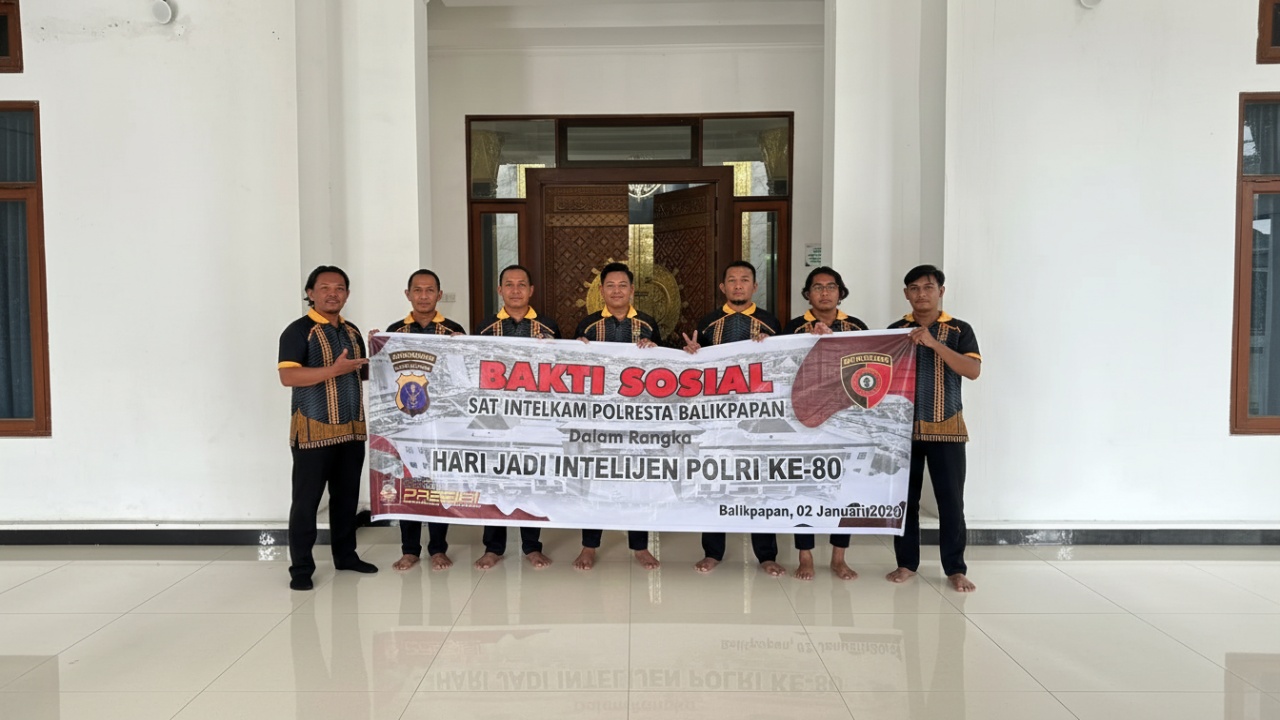 Aksi sosial Satintelkam Polresta Balikpapan sambut HUT Intelijen Polri ke-80 penuh makna. Simak info selengkapnya disini Cess!