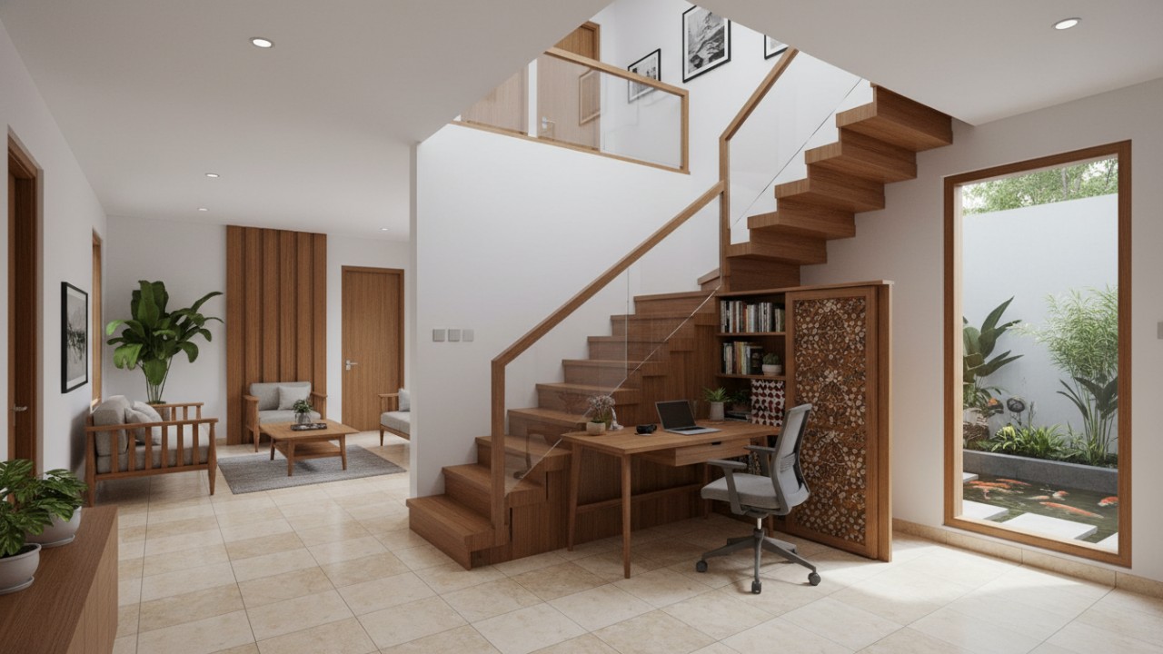 Ruang Kerja di Rumah Minmalis