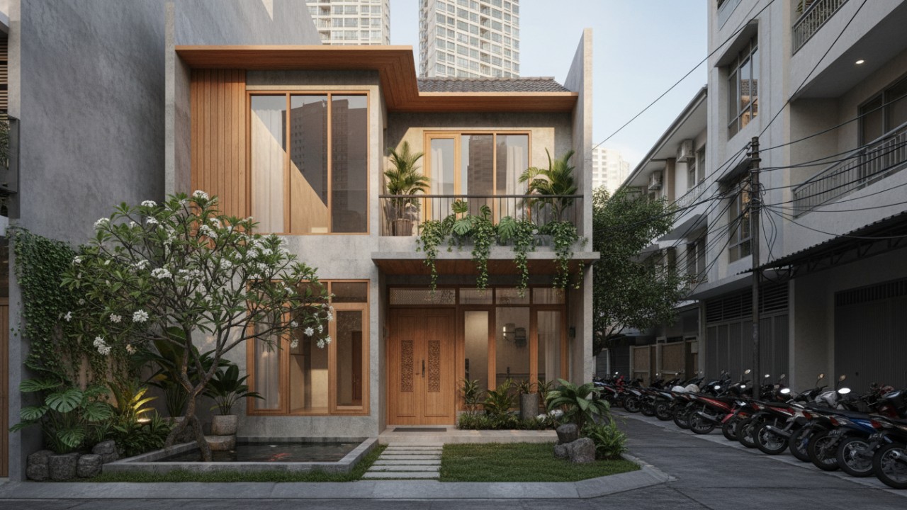 Apa Rahasia Rumah Kecil Dua Lantai Tetap Terasa Nyaman?
