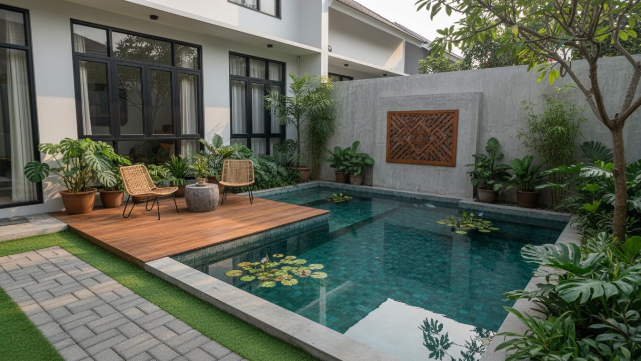 Sentuhan Air di Pojok Halaman, Solusi Cerdas Rumah Minimalis