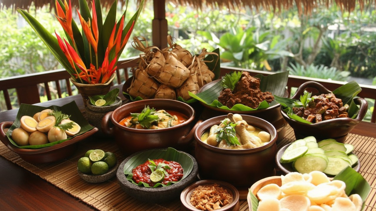 Tampilan Ayam Bakar Manday, Soto Banjar, dan Ketupat Kandangan dengan cita rasa khas Kalimantan yang menggoda.