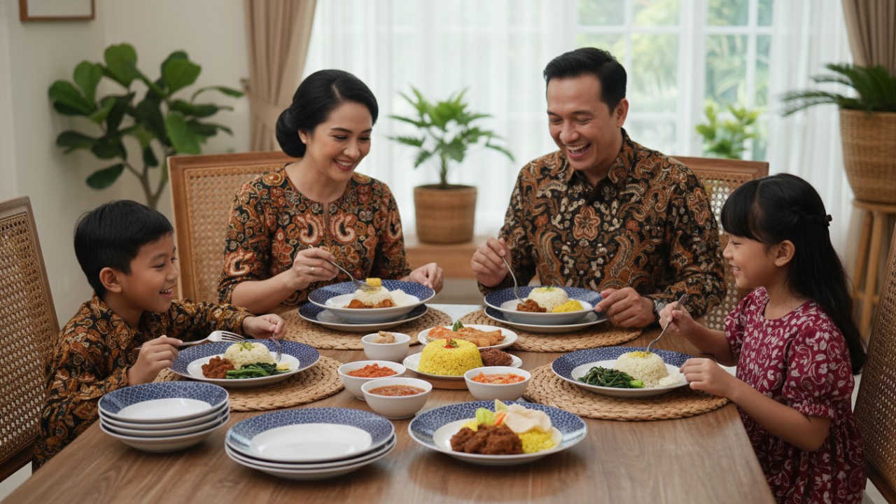 Piring keramik premium dengan desain modern dan elegan yang mempercantik meja makan rumah tangga.