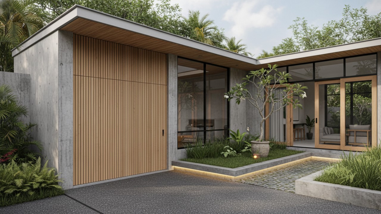 Garasi disamping rumah