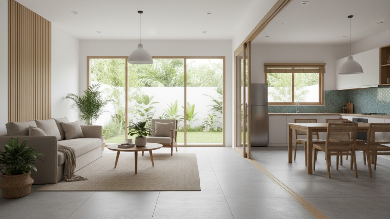 Lantai keramik, ekonomis, beragam ukuran dan motif