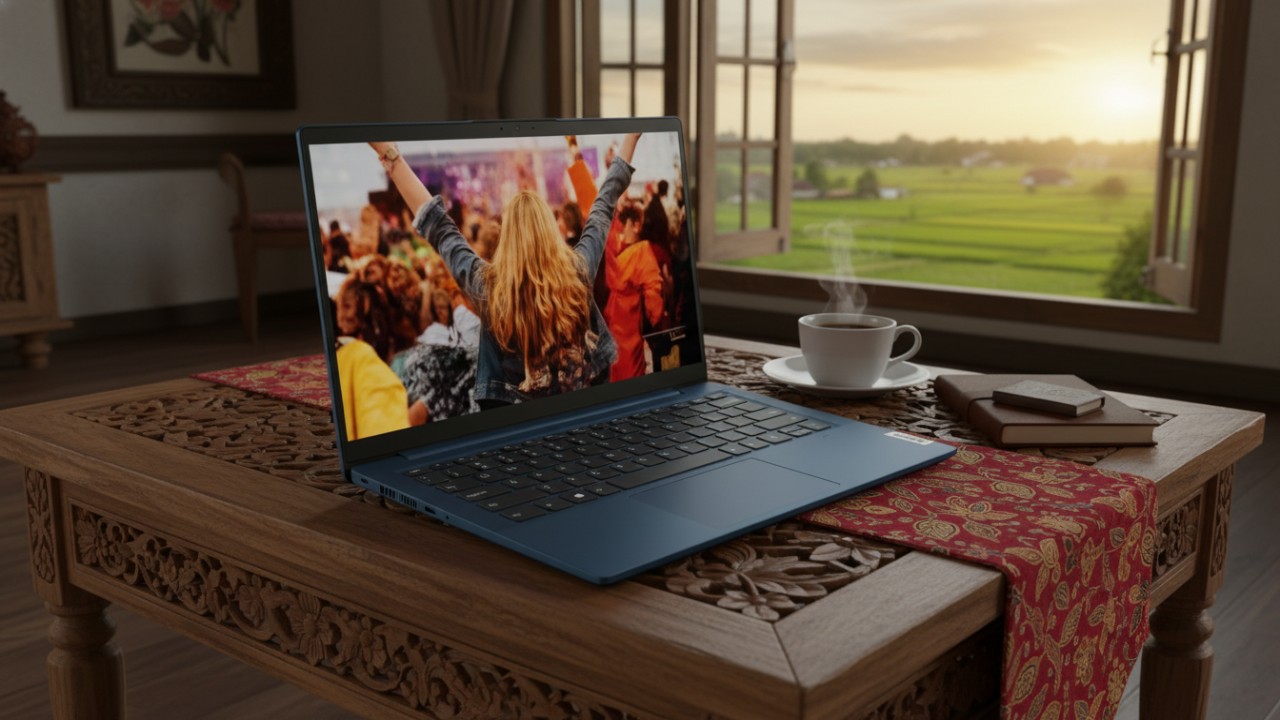 Deretan laptop Lenovo terbaru dengan desain modern dan performa andal siap mendukung kerja dan hiburan, Cess.