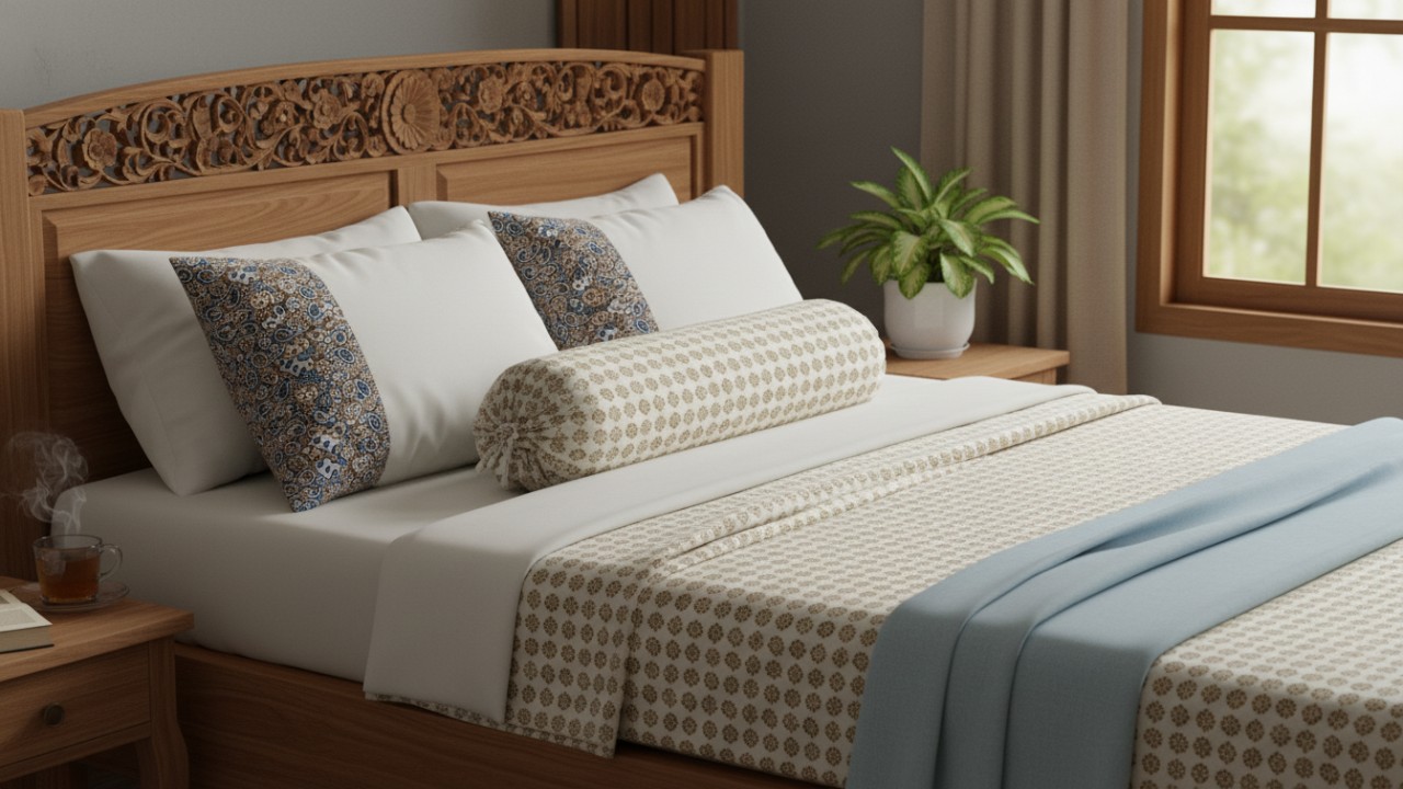 Kombinasi bantal, guling, dan sprei yang tepat mendukung tidur lebih berkualitas