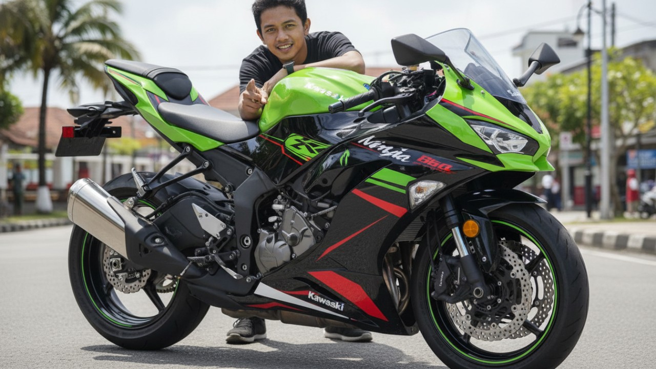 Deretan motor Kawasaki model tahun 2026 dengan berbagai segmen, menampilkan sport, naked, cruiser, dan adventure.