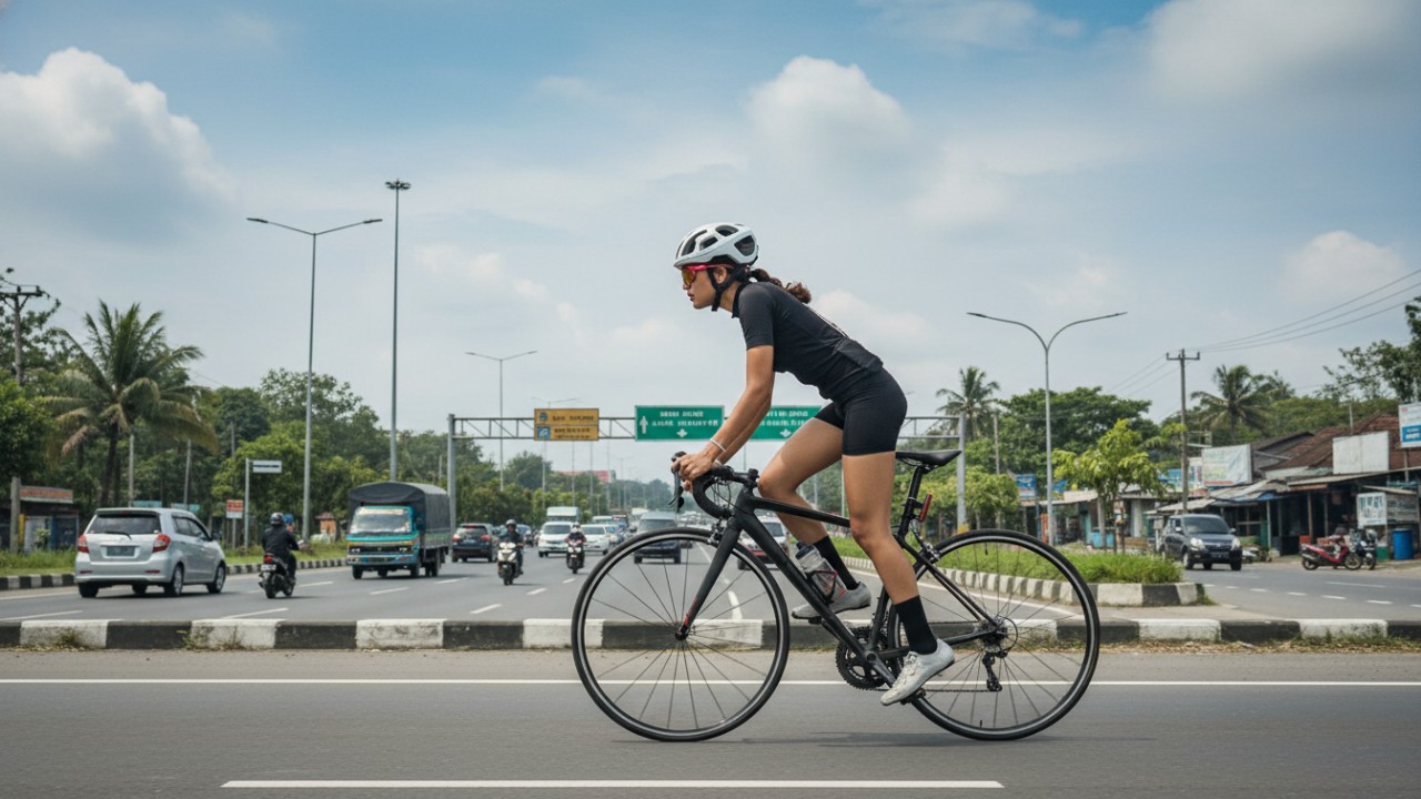 Bersepeda di luar ruangan dengan pemandangan yang menyegarkan dapat membantu menjaga kesehatan tubuh dan mental. Yuk, coba manfaatkan waktu untuk bersepeda!