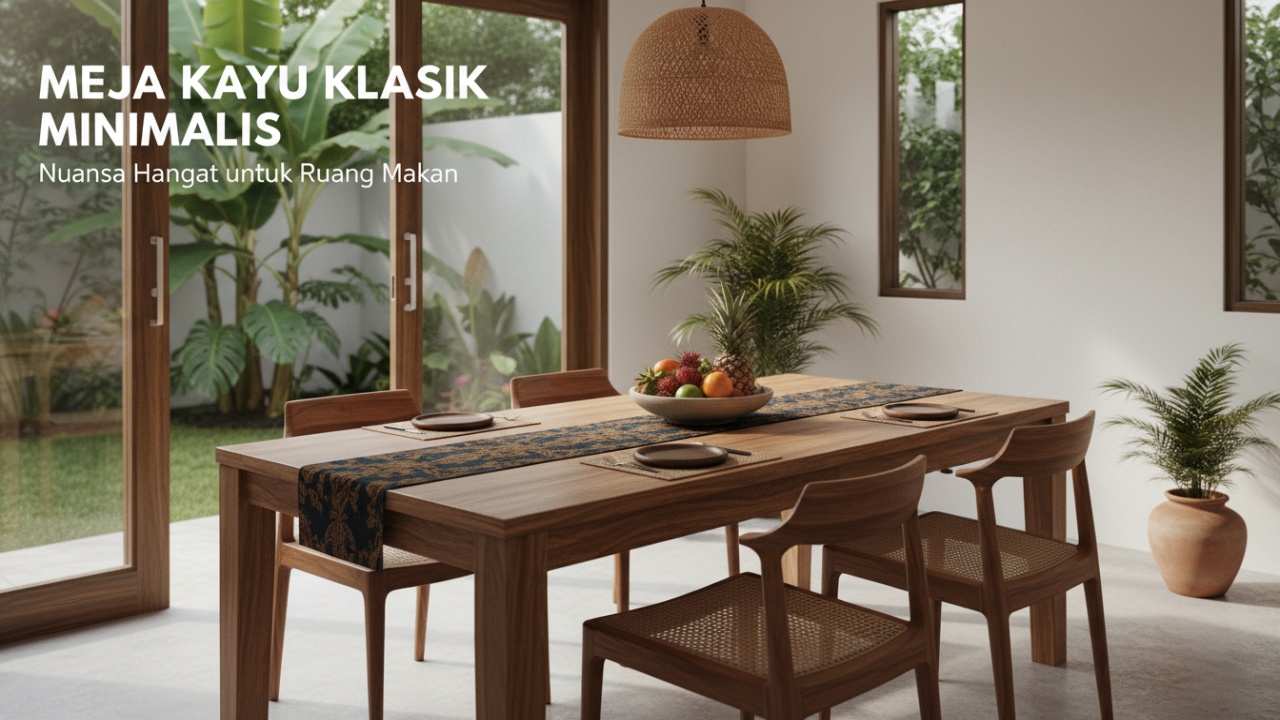 Meja Makan Kayu