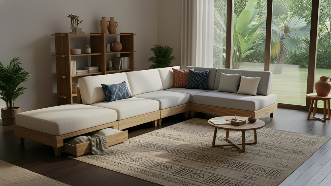 Sofa modular.