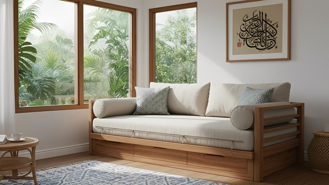Sofa daybed.