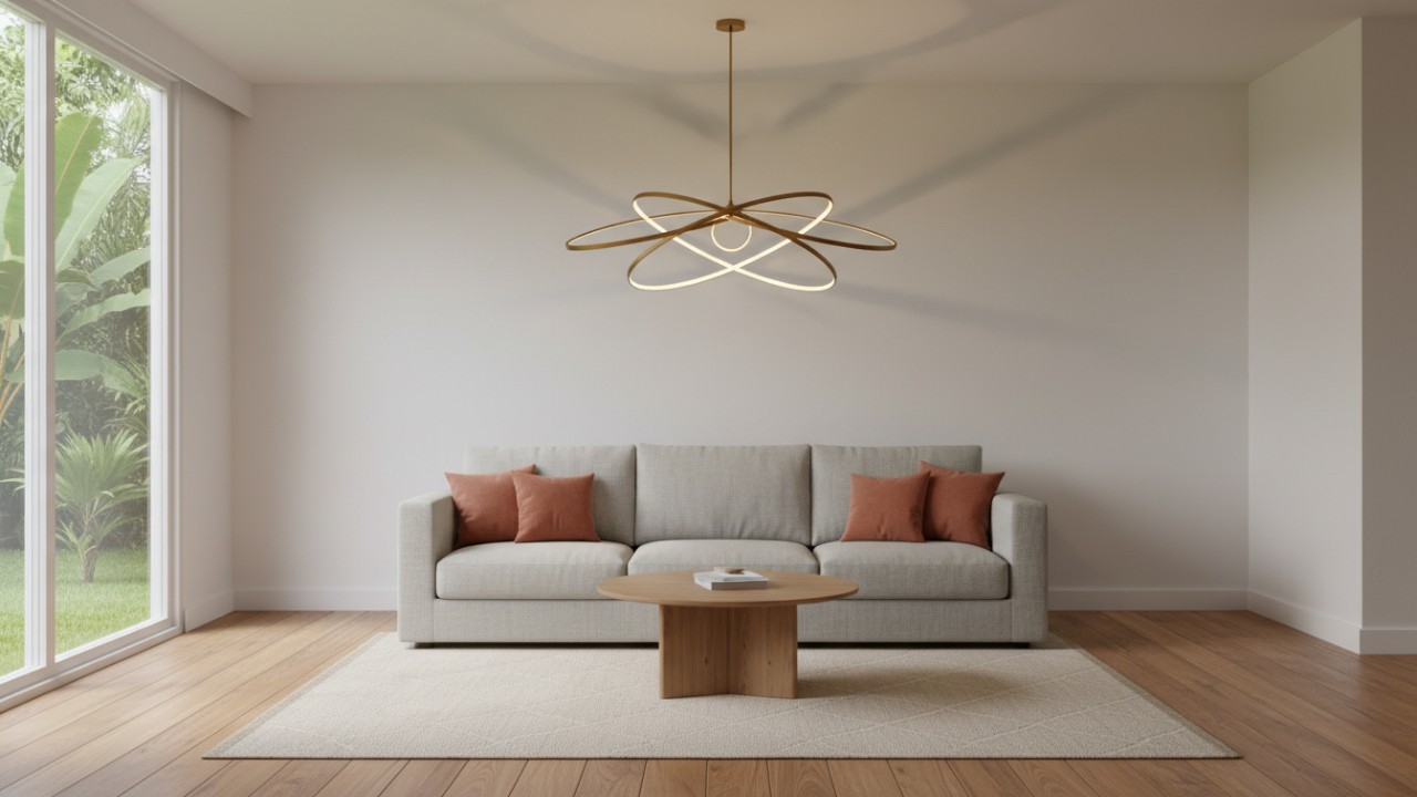 Desain minimalis modern Lampu gantung diruang tamu