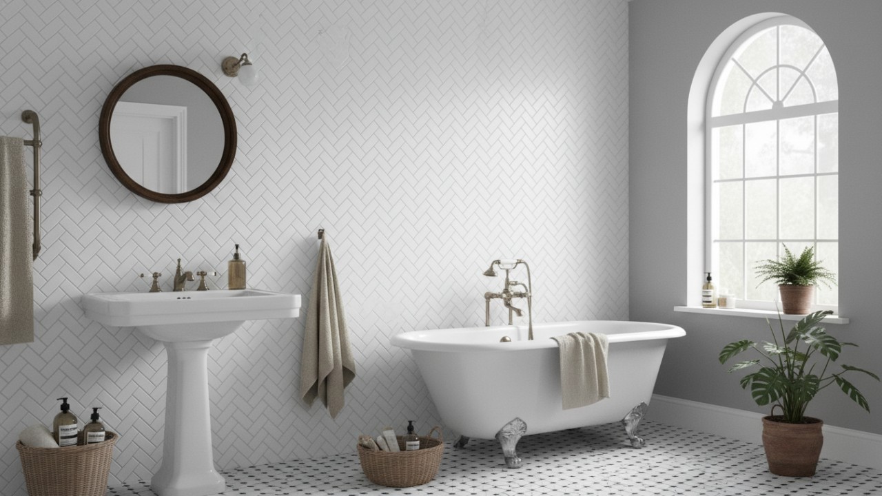 Kamar mandi desain vintage