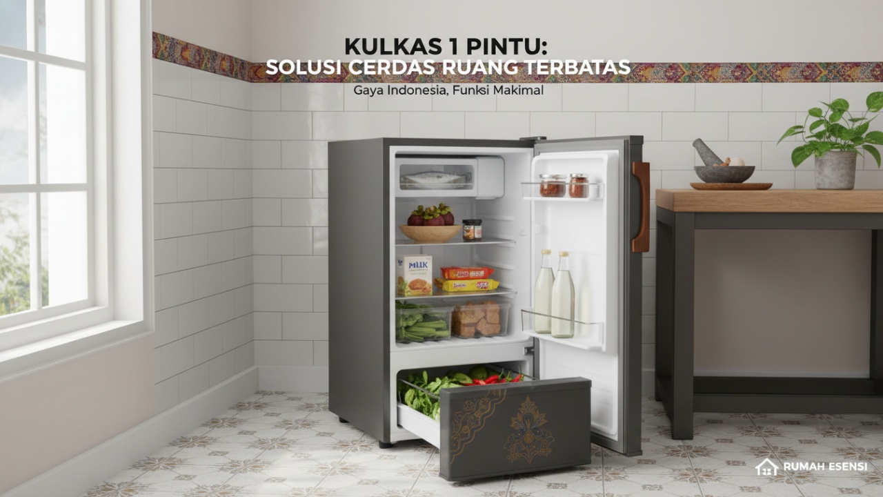 Kulkas 1 Pintu hemat tempat hemat energi