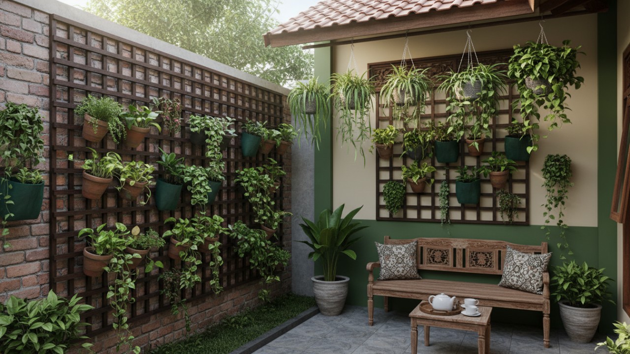 taman belakang rumah