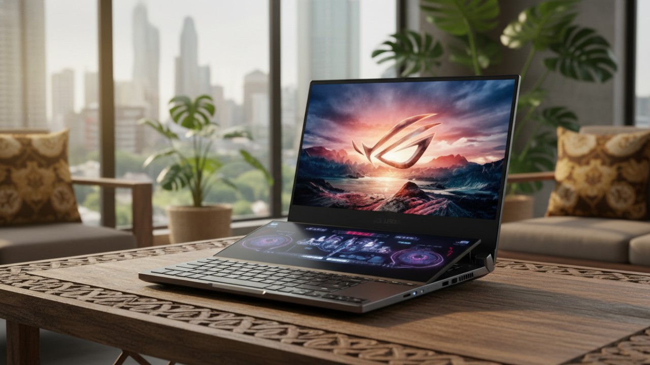 Deretan laptop gaming ASUS TUF, ROG Strix, dan ROG Zephyrus dengan variasi spesifikasi dan harga yang menggoda rasa ingin tahu.