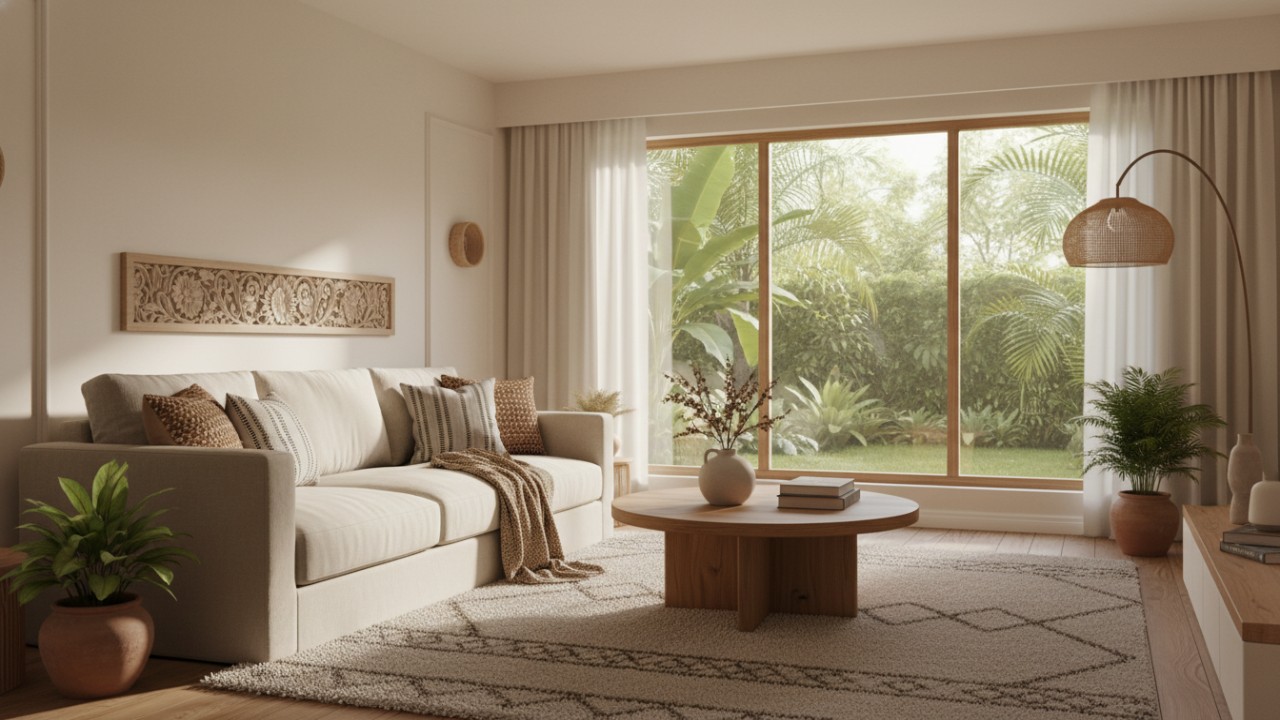 Warna beigi pada rumah minimalis