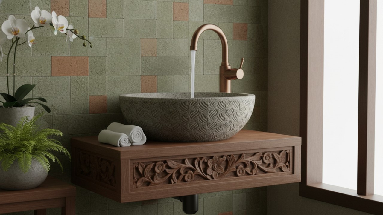 Washtafel Wall-Mounted Efektif untuk Ruang Terbatas