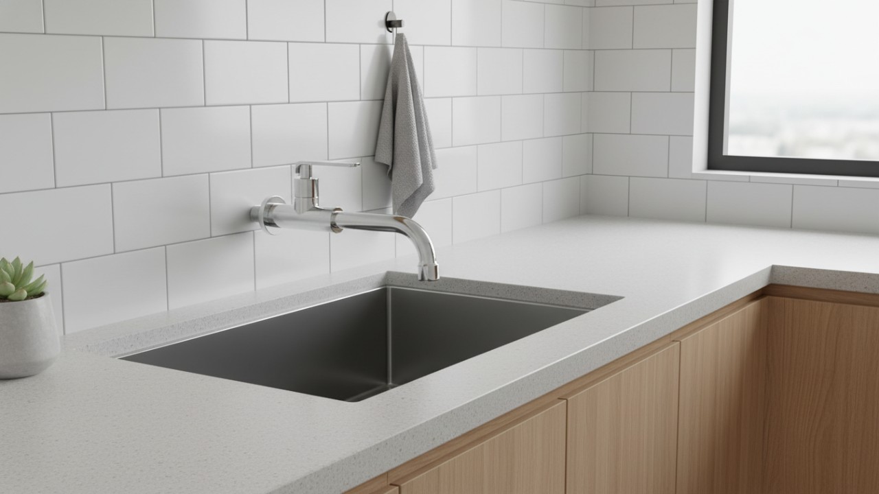 Keran Air PALOMA FCP 6266 di dapur minimalis
