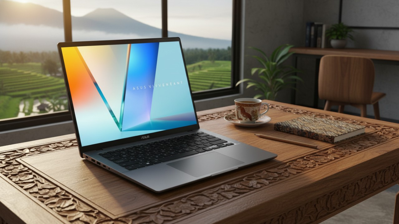Deretan laptop ASUS, Lenovo, Acer, HP, MSI, dan Tecno dengan layar Full HD IPS siap menunjang produktivitas modern.