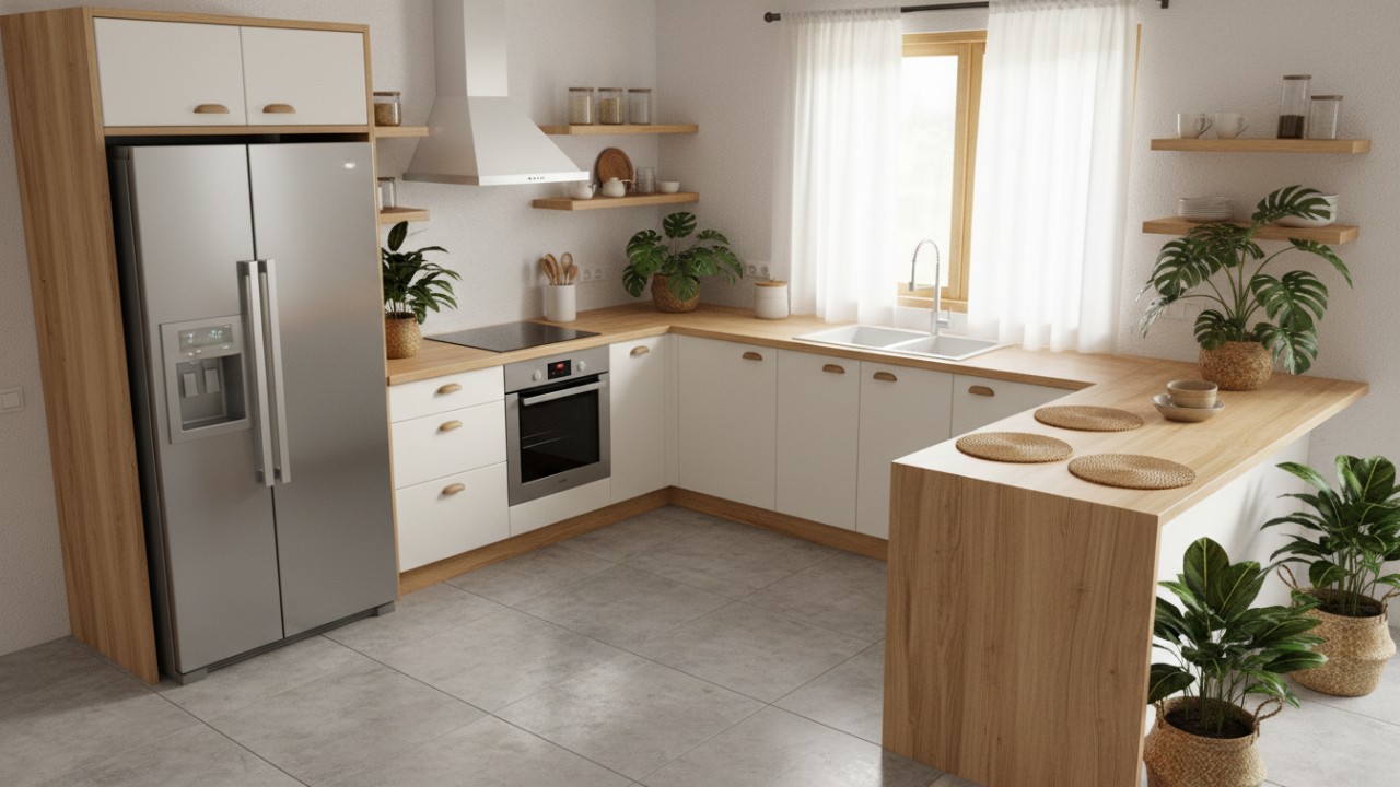 Dapur dengan Desain ala Scandinavian