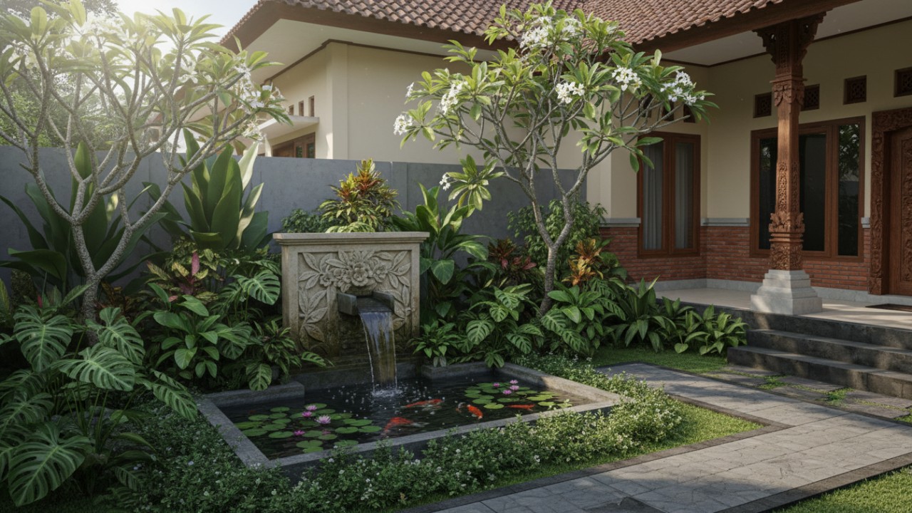 taman depan rumah yang bikin nyaman