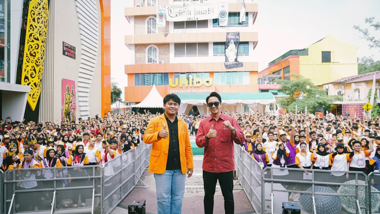 Ketua BPC Hipmi Balikpapan Adam Dustin Bhakti (Kanan). Program 1.000 pengusaha baru HIPMI Balikpapan dengan pendekatan ekosistem usaha